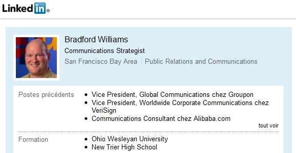 Bradford Williams linkedin