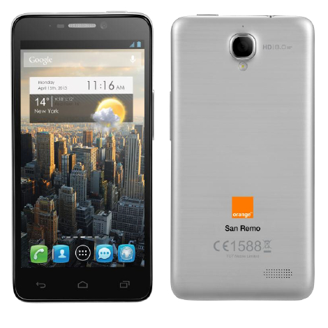 smartphone Orange San Remo
