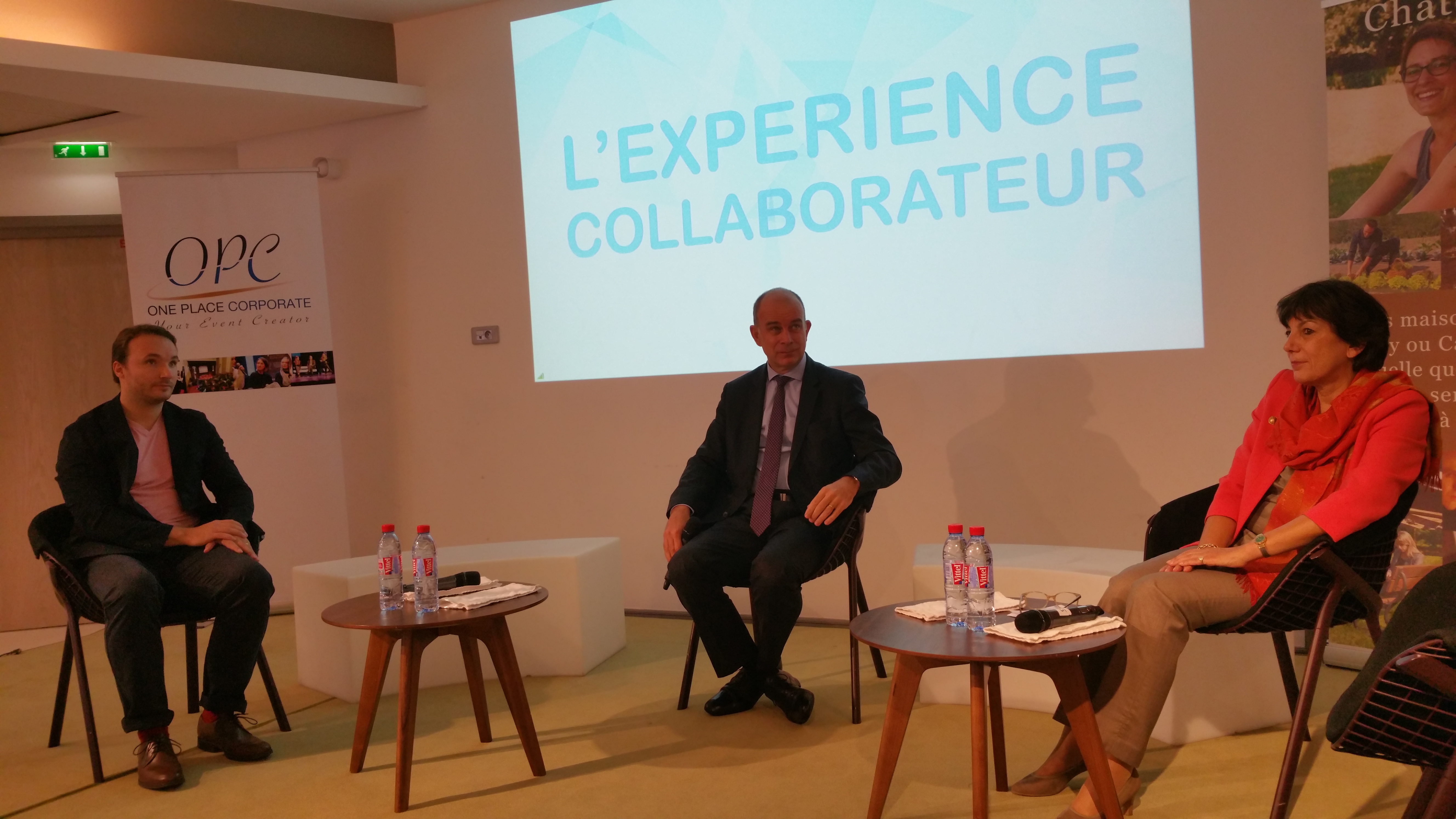 De gauche à droite : Jeremy Lamri (Le Lab RH), Alain Roumilhac (ManpowerGroup), Véronique Plessier Chauveau (CDLS)