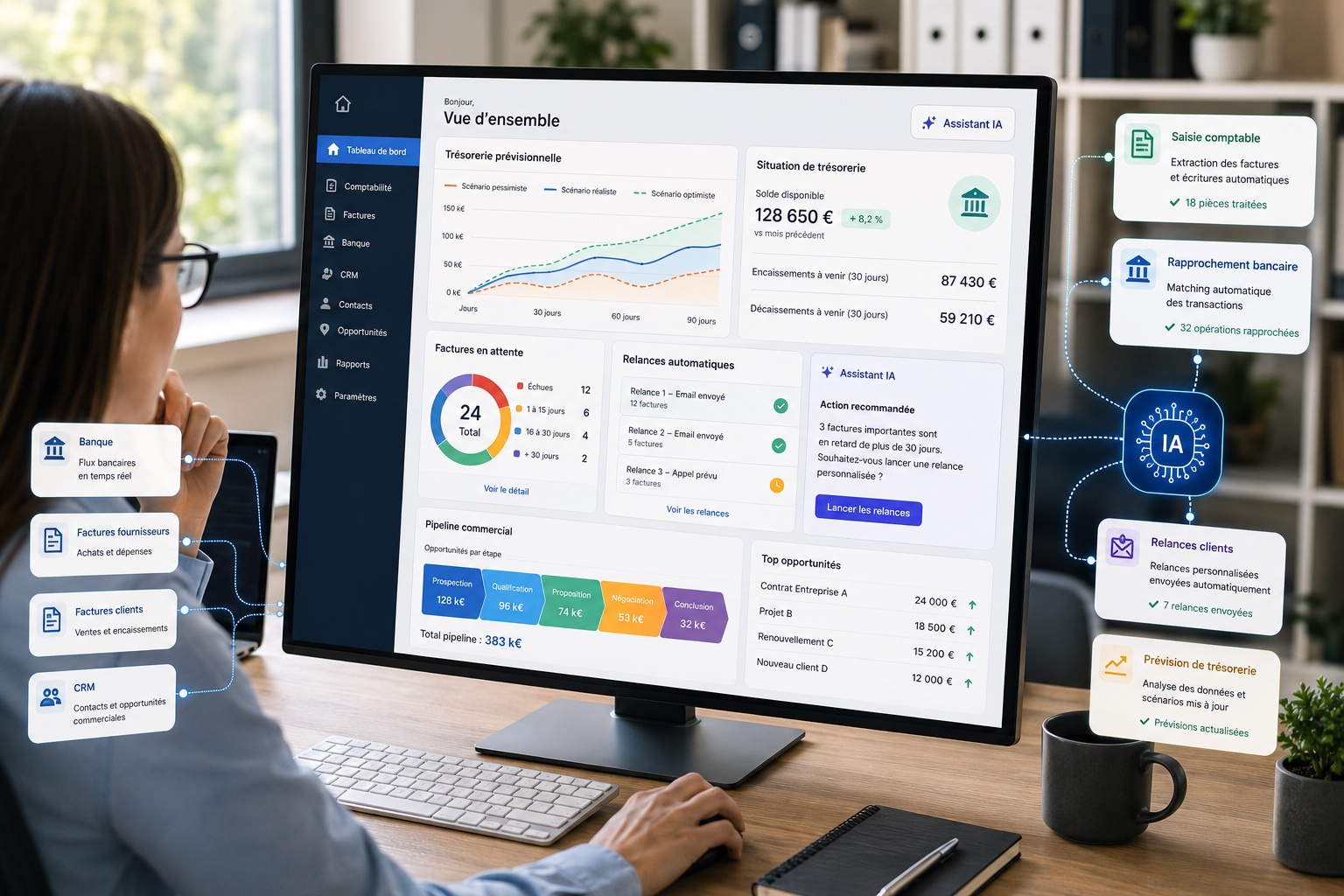 Comment intégrer l’IA dans la comptabilité et le CRM